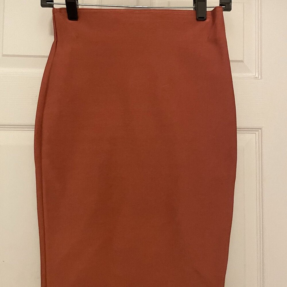 WOW Couture - Bandage Skirt/Small/Rust